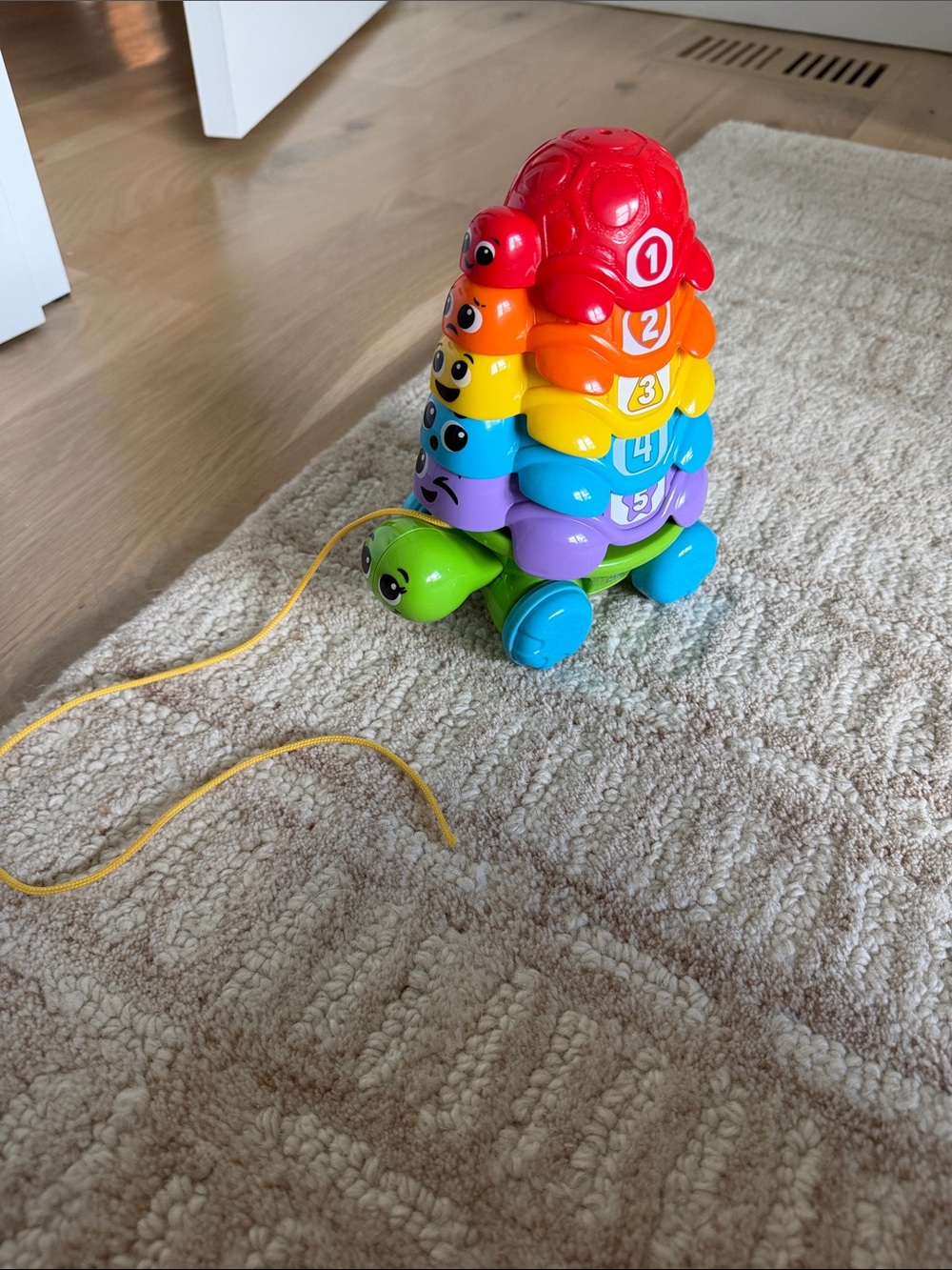 Leapfrog Rainbow Stacking Turtle Pull Toy - Colorful Educational Stacker